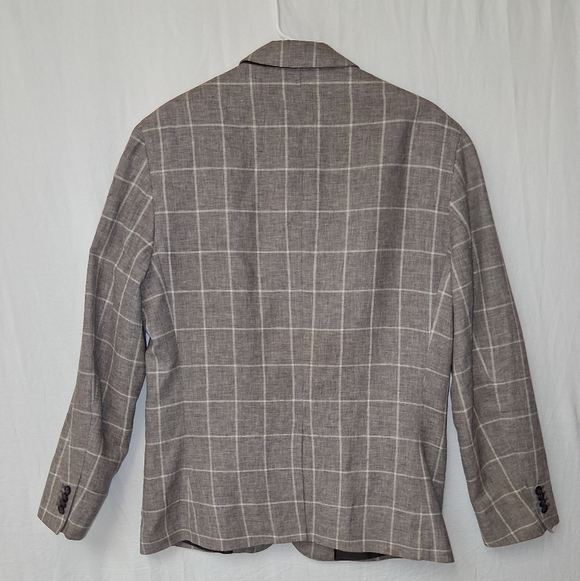 Banana Republic Brown Plaid Blazer Formal Size 42 - Picture 10 of 16